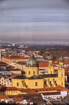 Munich seen from above. Stock Photos