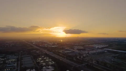 Munich skyline aerial view Video stock 167310044