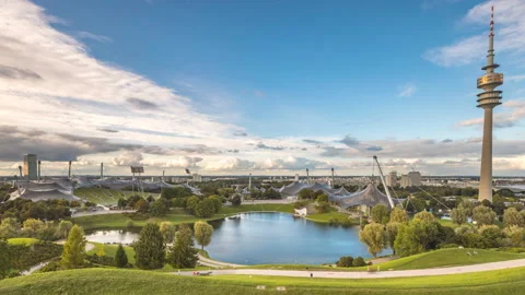 Munich skyline panoramic view Stock Footage 162457525