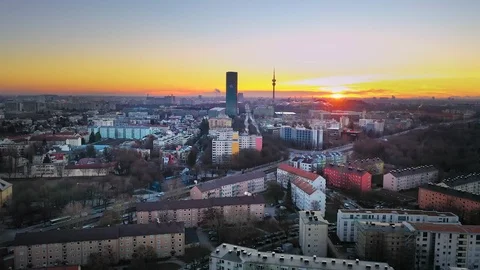 Munich skyline video in 4k Video stock 108064460
