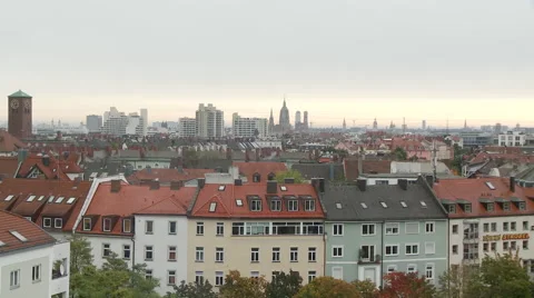 Munich Skyline Zoom Out Video stock 43665890