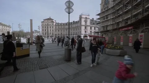 Munich Stachus and Underground Stock Footage 61883935