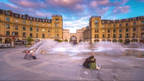 Munich stachus karsplatz hyperlpase Видео 161064200