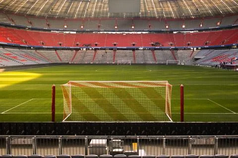 The Munich Stadium in Germany. Stock Photos