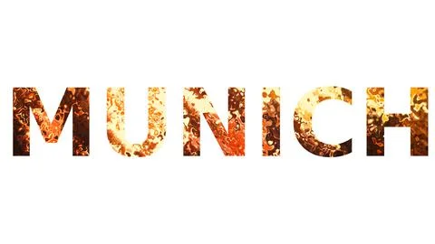 MUNICH text image - Typography stock design word image Stock Illustration