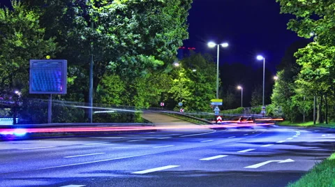 Munich Traffic Time lapse Stock Footage 54674730