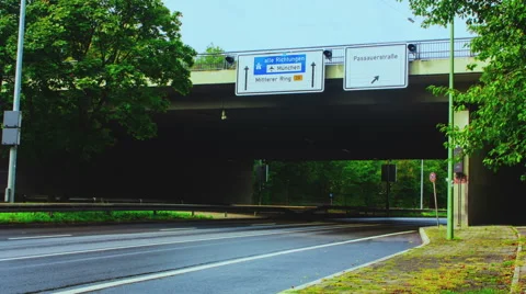 Munich Traffic Time lapse Stock Footage 54707086