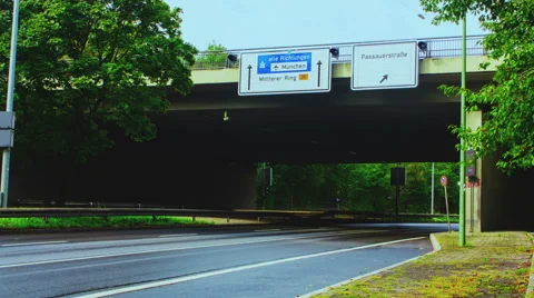 Munich Traffic Time lapse Stock Footage 54707484