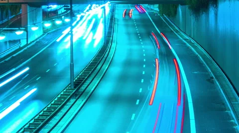 Munich Traffic Time lapse Stock Footage 54708131