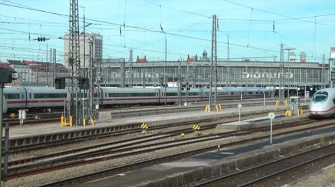 Munich Train Station Stock-Footage 8556978