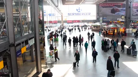Munich Train Station Stock Footage 53341515