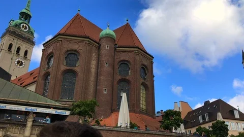 Munich Viktualienmarkt, Germany Stock Footage 96632797