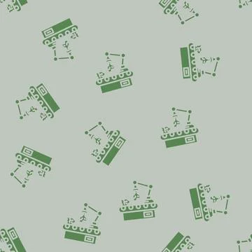 Municipal solid waste msw glyph vector seamless pattern Stock Illustration