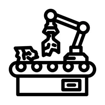 Municipal solid waste msw line icon vector illustration Stock Illustration