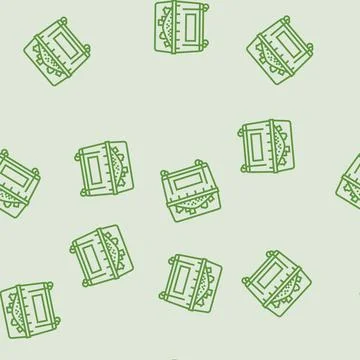 Municipal solid waste msw line seamless pattern Stock Illustration