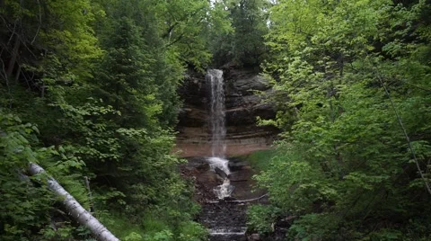 Munising Falls, Munising, Michigan 스톡 동영상 51772166