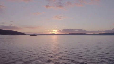 Munkholmen during sunset Stock Footage 75000451