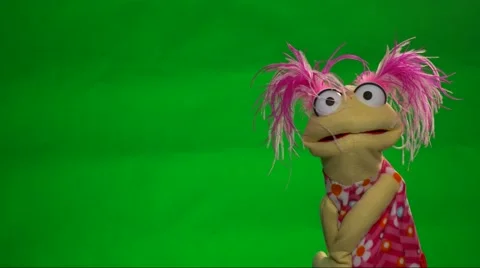 muppet green screen side to side | Stock Video | Pond5