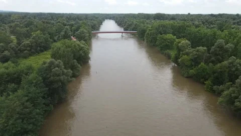 Mura river dlow. Stock Footage 172136157