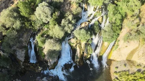 Muradiye waterfall Van Turkey Video stock 240759350