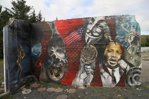 Mural abandoned Stock Photos