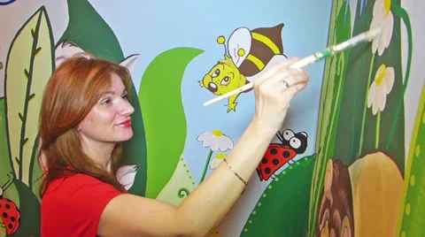 Mural art Stock Footage 39810069