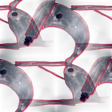 Mural  background  seamless microscope pattern Stock Illustration