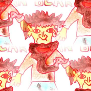 Mural background seamless  pattern man, beard texture Stock Illustration