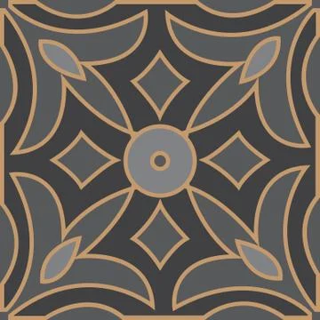 Mural decorative geometric seamless pattern Stock Illustration