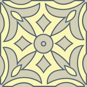 Mural decorative geometric seamless pattern Stock Illustration