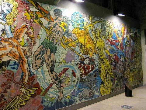 Mural in Lisbon Stock Photos