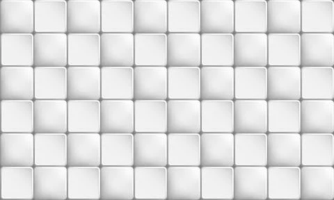Mural metal sections grey colored tile buttons with rounded corners. Steel .. Stock Illustration