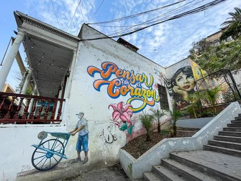 Mural "Pensar Con el Corazon" Stock Photos