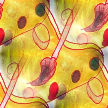 Mural  seamless paint pattern background  texture wa Stock Illustration