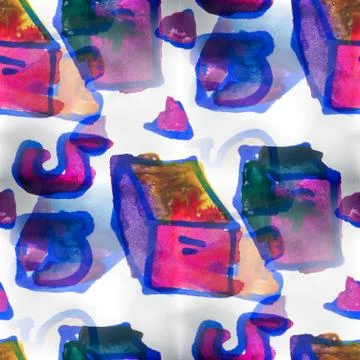 Mural seamless  pattern bricks background texture wal 스톡 일러스트