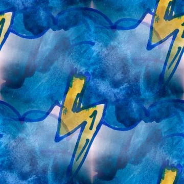 Mural seamless  pattern lightning background texture 스톡 일러스트