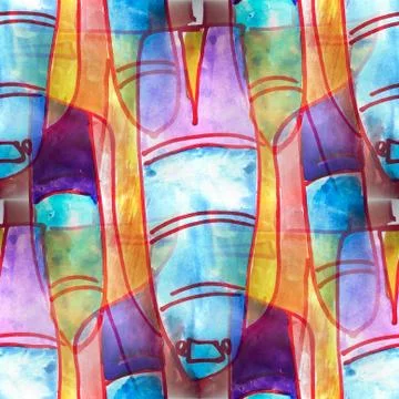 Mural seamless  pattern rocket background texture wal Stock Illustration