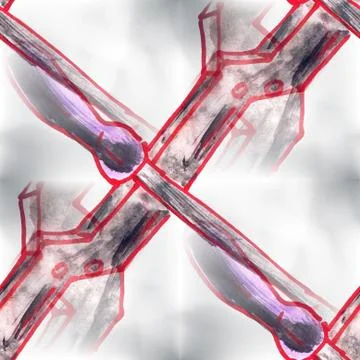 Mural  seamless tools pattern background  texture wa Illustrazione stock