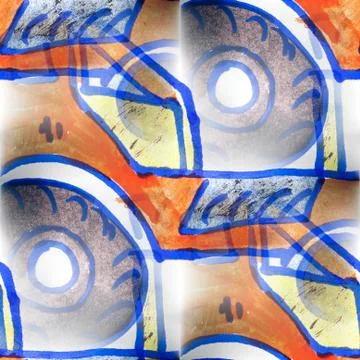 Mural  seamless tractor pattern background  texture Stock Illustration