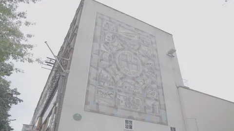 Mural Sutton High Street Stock Footage 116601476