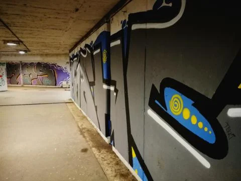 Mural on the wall Stock Photos