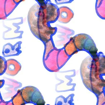 Muralbackground seamless  pattern worm background texture wallpa Stock Illustration