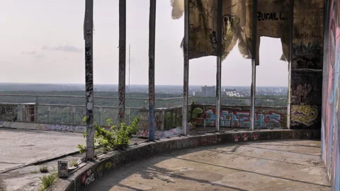 Murales at Teufelsberg, Berlin. Stock Footage 316073429