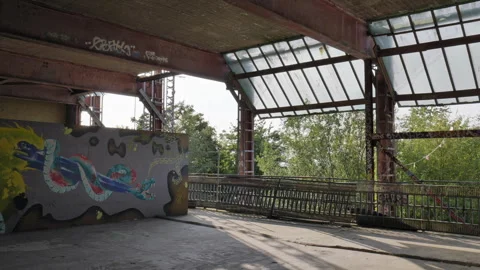 Murales at Teufelsberg, Berlin. Stock Footage 316092261