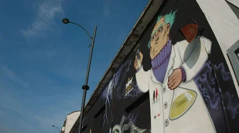 Murales time lapse Stock Footage 28579610
