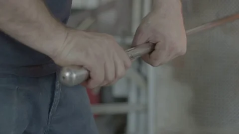 Murano glass hands Stock Footage