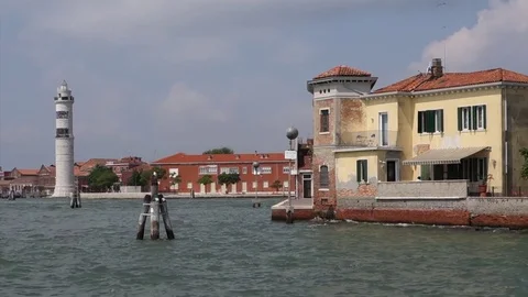 Murano Island LightHouse Stock Footage 84045964