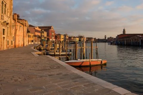 Murano at the sunset Stock Photos