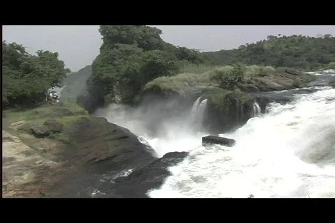 Murchison Falls - Waterfall on River Nile, Uganda Video stock 606264