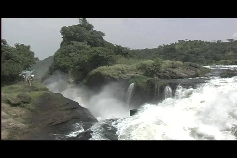 Murchison Falls - Waterfall on River Nile, Uganda Video stock 606265